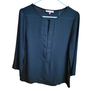 Black Sheer Dress Shirt